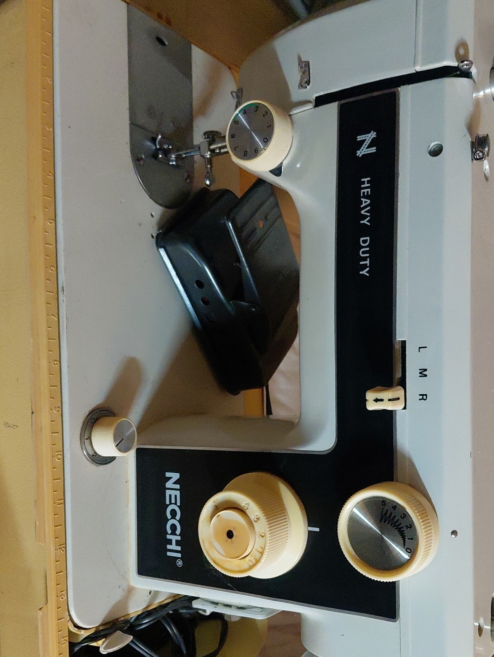 Necchi Heavy Duty Sewing Machine - Cream & Black